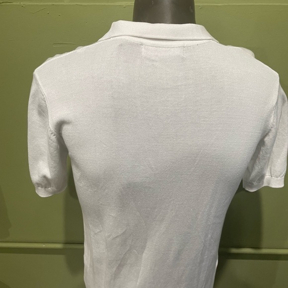 Briani Uomo shirt v-neck/collar white modern fit stretch - Picture 2 of 4